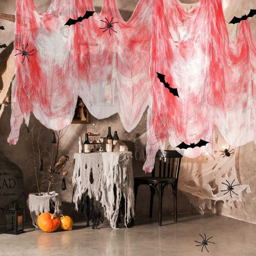 décor halloween taché de sang