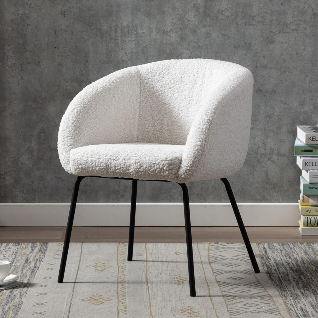 fauteuil bouclette tendance industriel 